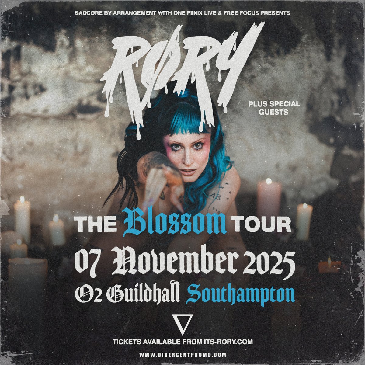 NOW ON SALE: Fresh off the back of her third sold-out UK tour, alternative artist @its_r_o_r_y is set to hit the road again, including a stop here in Southampton on Fri 7 Nov.

Grab your tickets 👉 amg-venues.com/3gVg50W65Hk
