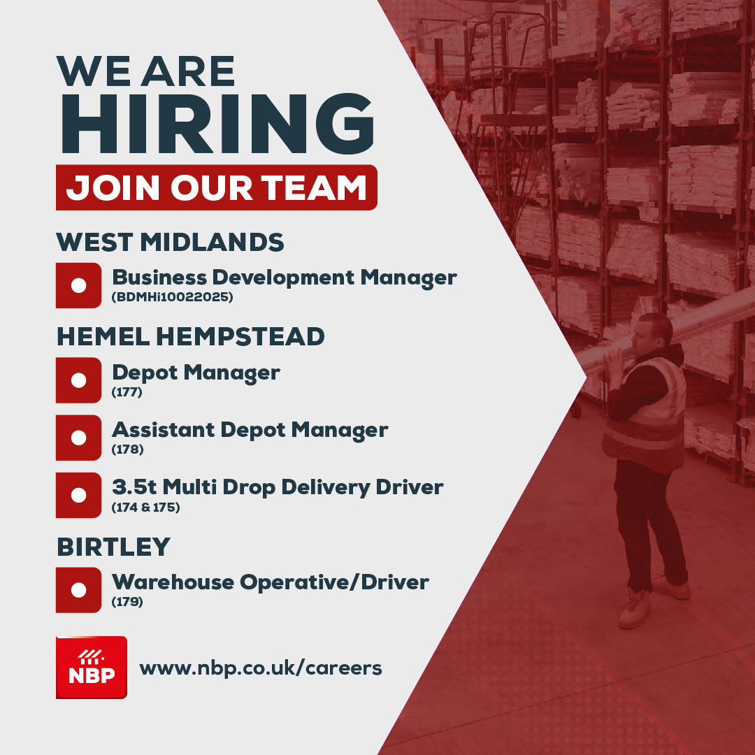 Northern Building Plastics (@nbpltd) on Twitter photo π¨ We are hiring! π¨
Looking for a new challenge? Check out the latest job opportunities at NBP!
π Apply now: nbp.co.uk/careers
π§ Email: cv@nbp.co.uk π¨ We are hiring! π¨
Looking for a new challenge? Check out the latest job opportunities at NBP!
π Apply now: nbp.co.uk/careers
π§ Email: cv@nbp.co.uk