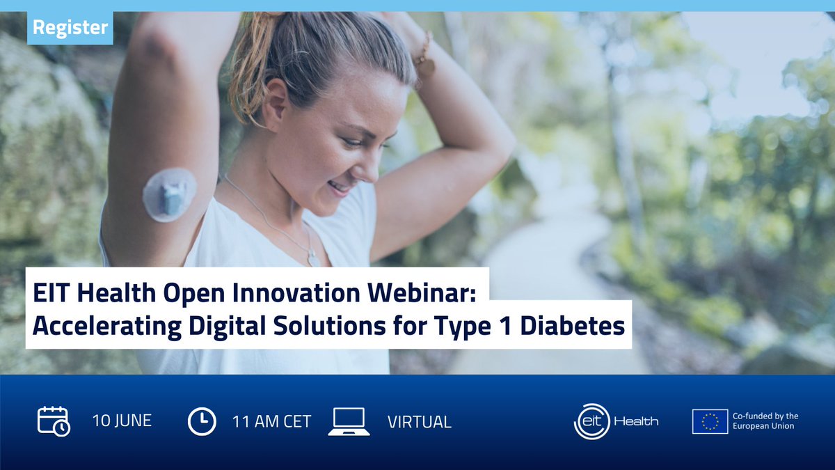 EIT Health (@eithealth) on Twitter photo 💡 Got a digital solution for early #T1D care? 
Join our webinar on 10 June at 11 AM CEST to learn how you can make an impact through the Open Innovation Challenge. 
📅 Save the date & get all the details: events.teams.microsoft.com/event/7687be35… 💡 Got a digital solution for early #T1D care? 
Join our webinar on 10 June at 11 AM CEST to learn how you can make an impact through the Open Innovation Challenge. 
📅 Save the date & get all the details: events.teams.microsoft.com/event/7687be35…