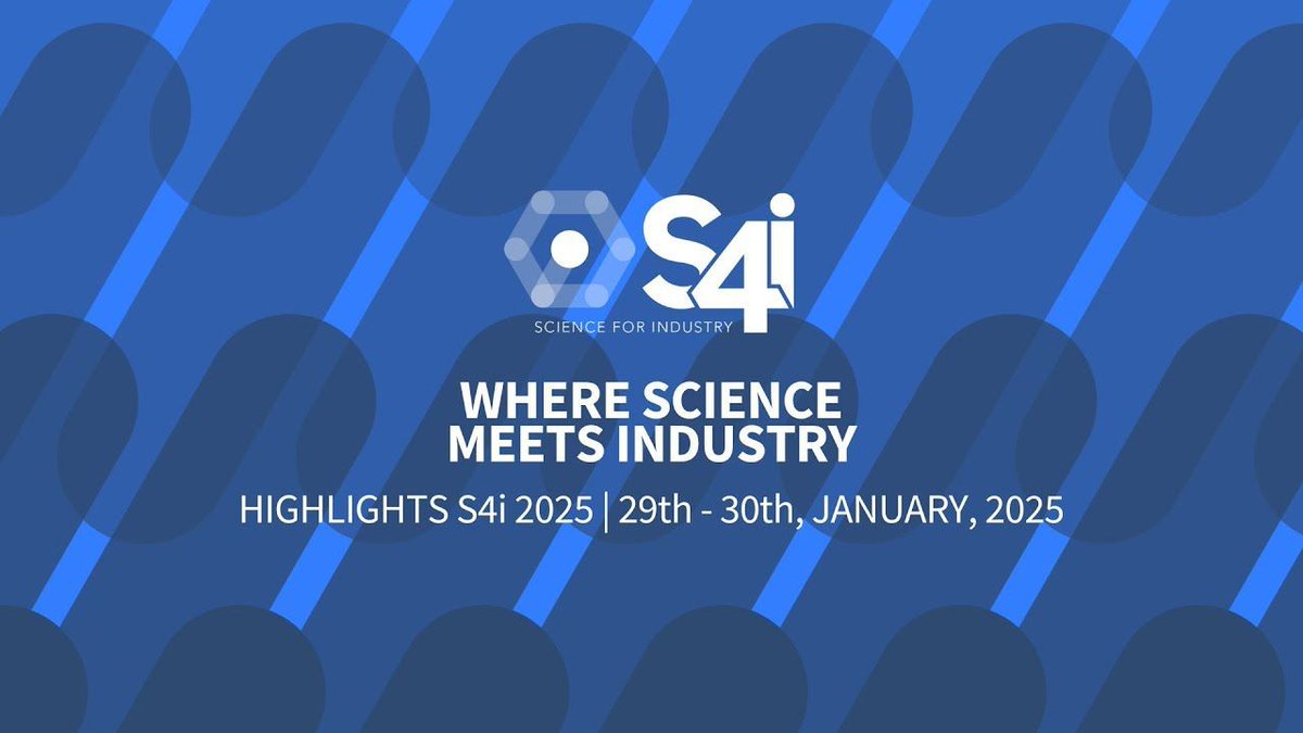 s4industry's tweet image. 📢 Save the Date!
The 4th edition of Science for Industry (#S4i) is coming:
🗓️ Jan 28–29, 2026
📍 Madrid, Spain
Don’t miss it! 💡🌍
📺 Take a look at 2025 edition highlight video: youtu.be/zj0OoIAoP3Y?si…
#S4i2026 #SaveTheDate #DeepScience #Innovation #ScienceForIndustry