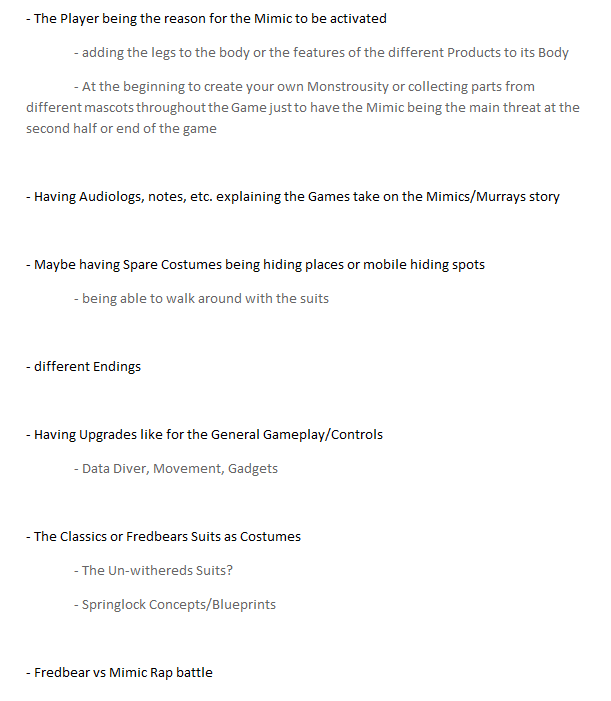 Some ideas of what would be cool to see in SOTM: