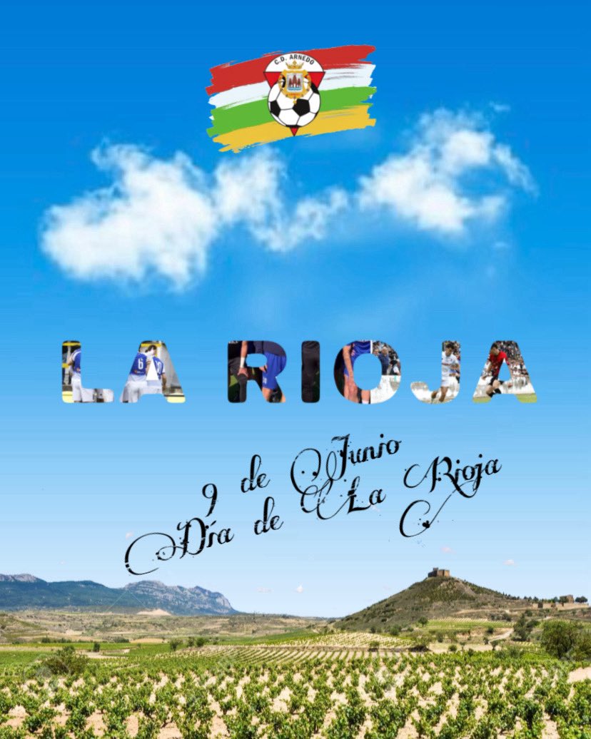 ❤️Nuestras raíces
🤍Nuestro orgullo
💚Nuestra tierra
💛Feliz día de la tierra más bonita del mundo...😍

#DiadeLaRioja 🤍🩵 #VamosArnedo #75Años 
#unpueblounequipounailusion