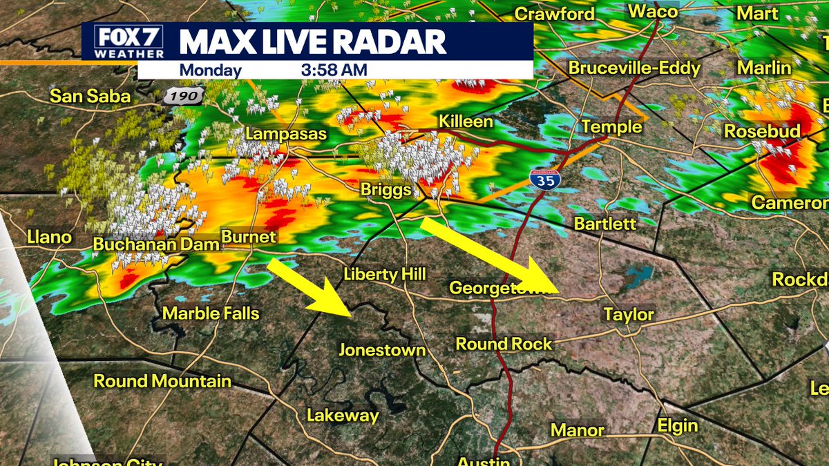 Line of storms starting to move into our northern counties with strong winds, heavy rain and lots of lightning.
