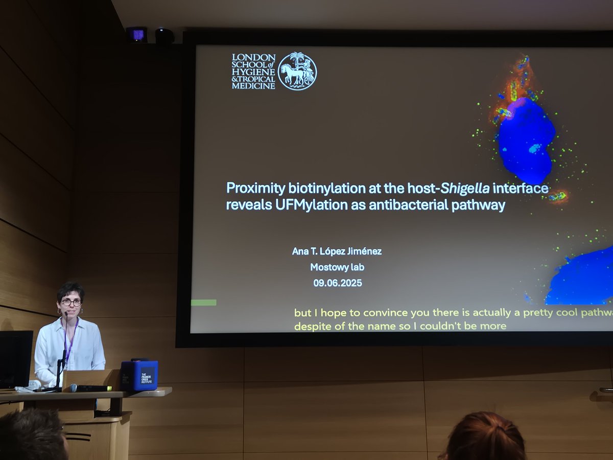 London Infection Network for/by ECRs (LINE) (@londonecr) on Twitter photo And we’re off with the session 1 of selected abstracts at #LINEsymposium2025: first up <a href="/ATLopezJimenez/">AT López-Jiménez</a> <a href="/LSHTM/">London School of Hygiene & Tropical Medicine</a> showcasing a novel proximity labelling approach to discover mechanisms of cell-autonomous immunity against bacteria. And we’re off with the session 1 of selected abstracts at #LINEsymposium2025: first up <a href="/ATLopezJimenez/">AT López-Jiménez</a> <a href="/LSHTM/">London School of Hygiene & Tropical Medicine</a> showcasing a novel proximity labelling approach to discover mechanisms of cell-autonomous immunity against bacteria.