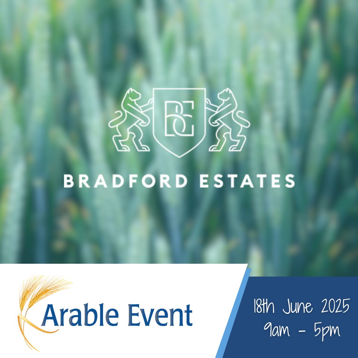 #SponsorSpotlight
We're pleased to welcome Bradford Estates as one of our main sponsors for the #ArableEvent2025!

Their collaboration with experts to improve soil health, increase biodiversity, and boost crop yields showcases their dedication to the future of British farming!