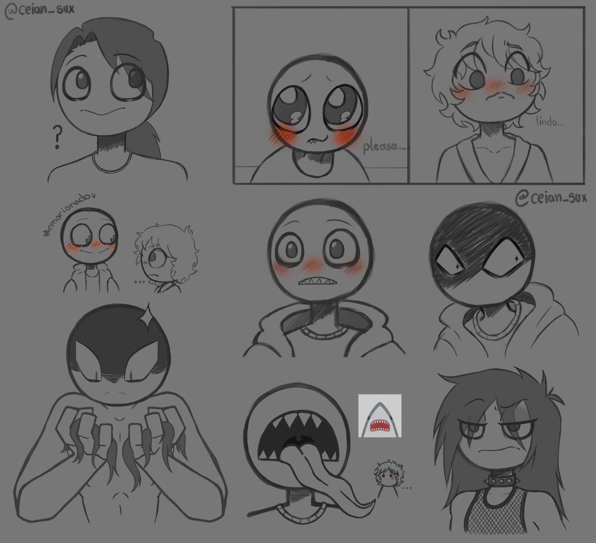 ceian_sux's tweet photo. Hace poco volví al fandom de YB, me gustaba mucho la expresividad de Peter 😂. Muestro aquí unos dibujos que hice de el junto a mi Y/N de este universo. Además planeo participar desde esta semana en la lista de la segunda imagen 🤭. #YourBoyfriendGame  #YourBoyfriendfanart #YBF https://t.co/A34zYr67xQ