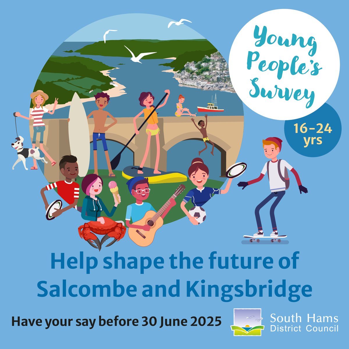 📣 Aged 16–24 in #Salcombe or #Kingsbridge? Your voice matters!

Help shape the future of your town — from housing to jobs to things to do.
🗓️ Deadline extended to 30 June!

💬 Take the short survey now: 
…salcombeandkingsbridge.commonplace.is

#YouthVoice #CommunityPlanning