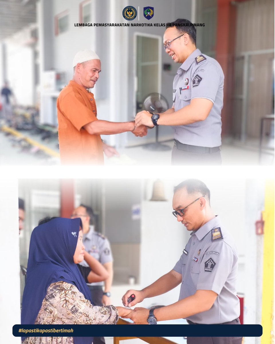 lpn_pkpinang's tweet photo. #kemenimipas
#guardandguide
#ditjenpas
#pemasyarakatan
#lapasnarkotikapangkalpinang
#bertimah https://t.co/tdbzzNXQpe