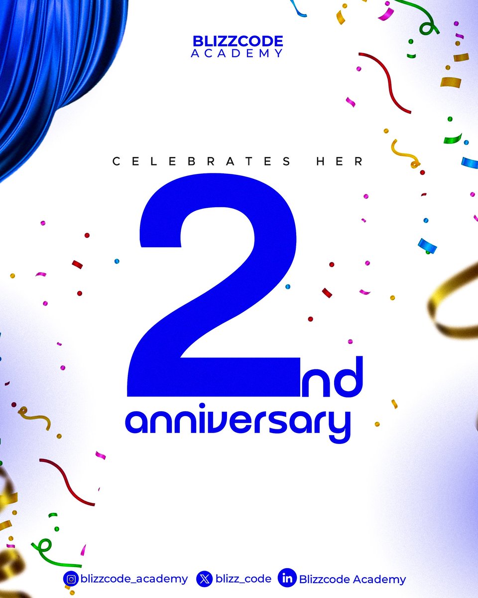 blizz_code's tweet image. Blizzcode Academy is 2 years 🥳🥳🥳🥳🥳🥳🥳🎊🎊🎉🎉🎉
Happy 2 years anniversary to us! 🎉🎉🎉
#blizzcodeacademy #twoyears