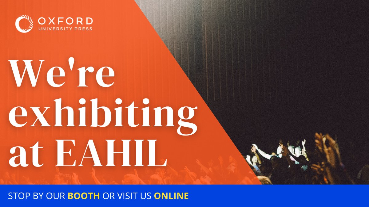 We're pleased to be exhibiting at <a href="/EAHIL/">EAHIL</a>! Come and have a chat with us to learn all the latest news from OUP and find out more about resources for your library. #EAHIL25 #OUP