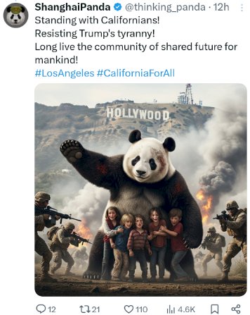 YitzhakGol2's tweet photo. Instead of @thinking_panda siding with #California, stand against your CCP government’s genocide of #Uyghurs and non-Han groups under illegal occupation. #NoToCCP #UyghurGenocide @ccptank198964 @expose_ccp2023V https://t.co/6xTlGXe80H