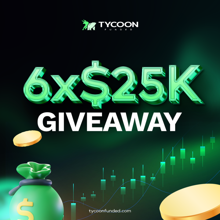 Tycoon Funded (@tycoonfunded) on Twitter photo 6 x $25K FUNDED GIVEAWAY! 💚
1️⃣ Follow <a href="/tycoonfunded/">Tycoon Funded</a> & turn on notifications (must)
2️⃣ Like, repost, and tag 3 friends
3️⃣ Engage with quoted post
72H ONLY 6 x $25K FUNDED GIVEAWAY! 💚
1️⃣ Follow <a href="/tycoonfunded/">Tycoon Funded</a> & turn on notifications (must)
2️⃣ Like, repost, and tag 3 friends
3️⃣ Engage with quoted post
72H ONLY