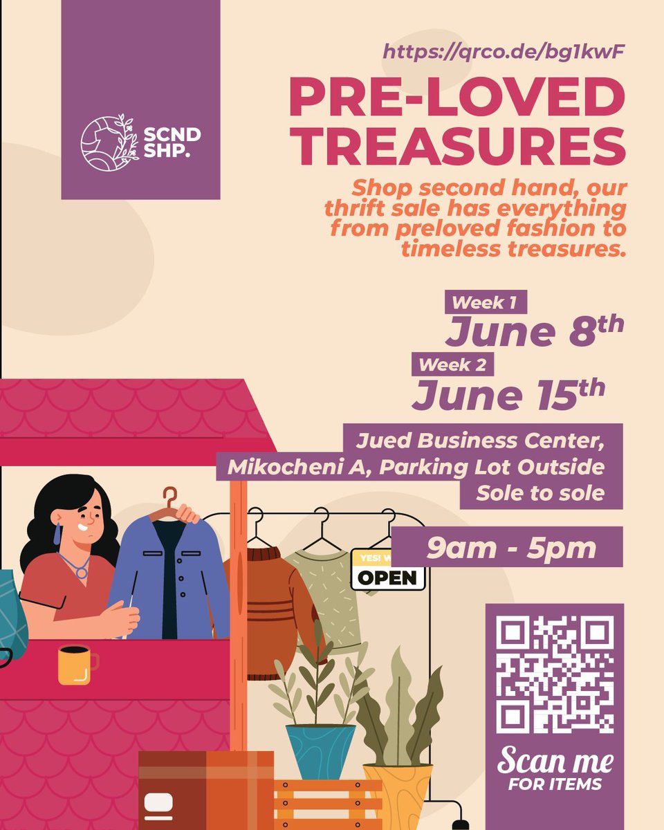 advertisingdar's tweet image. 📦❤️✨𝐒𝐓𝐄𝐏 𝐈𝐍𝐓𝐎 𝐒𝐎𝐌𝐄𝐓𝐇𝐈𝐍𝐆 𝐒𝐏𝐄𝐂𝐈𝐀𝐋✨ From the 8th to the 15th of this month, you are welcome to 𝗳𝗶𝗻𝗱 𝗯𝗲𝗮𝘂𝘁𝗶𝗳𝘂𝗹 𝗽𝗿𝗲-𝗹𝗼𝘃𝗲𝗱 𝘁𝗿𝗲𝗮𝘀𝘂𝗿𝗲𝘀 waiting just for you! 🛍️😍 

#thriftstore #secondstuff #discounts #womensclothing #thrift