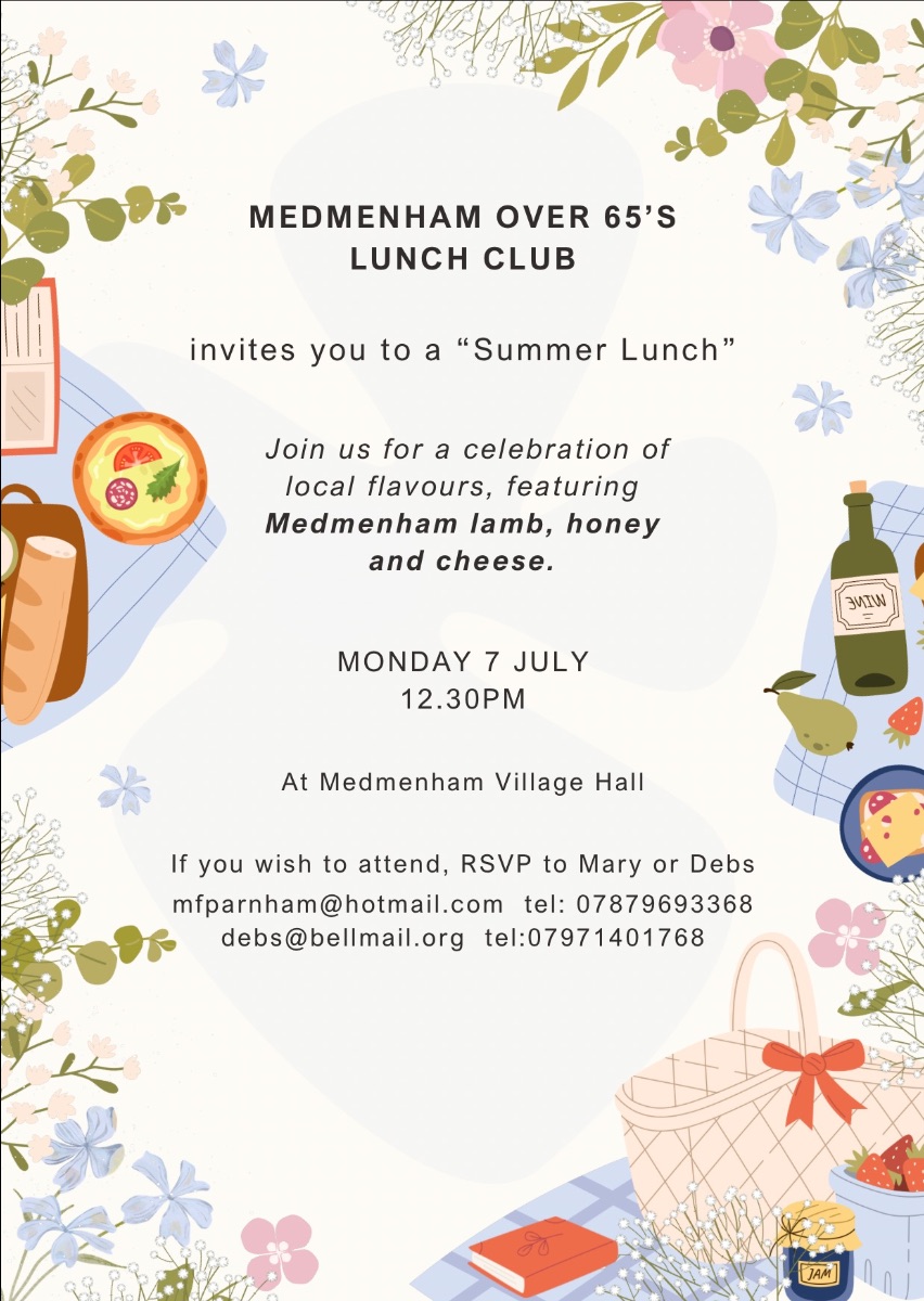 Medmenham Over 65s Lunch Club - mailchi.mp/28c37341899f/m…