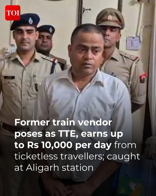 Dilbag Koundal ਦਿਲਬਾਗ ਕੌਂਡਲ 🇮🇳 (@dilbag_koundal) on Twitter photo In #Aligarh, a 40-year-old man named Devendra Kumar was apprehended by the Govt Railway Police for masquerading as a travelling ticket examiner.
Two words for the #UttarPradesh Train hero!
<a href="/VImvinit007/">Vinit Ke Sath Vartalap</a> <a href="/bhatiacrish___/">Crish Bhatia 🇮🇳</a> <a href="/nsbchd/">Sardar नवदीप ਸਿੰਘ 🇮🇳 हास्य जीवी। #वाहेगुरुजी #ॐ</a> <a href="/iNikhilsaini/">Nikhil saini</a> In #Aligarh, a 40-year-old man named Devendra Kumar was apprehended by the Govt Railway Police for masquerading as a travelling ticket examiner.
Two words for the #UttarPradesh Train hero!
<a href="/VImvinit007/">Vinit Ke Sath Vartalap</a> <a href="/bhatiacrish___/">Crish Bhatia 🇮🇳</a> <a href="/nsbchd/">Sardar नवदीप ਸਿੰਘ 🇮🇳 हास्य जीवी। #वाहेगुरुजी #ॐ</a> <a href="/iNikhilsaini/">Nikhil saini</a>