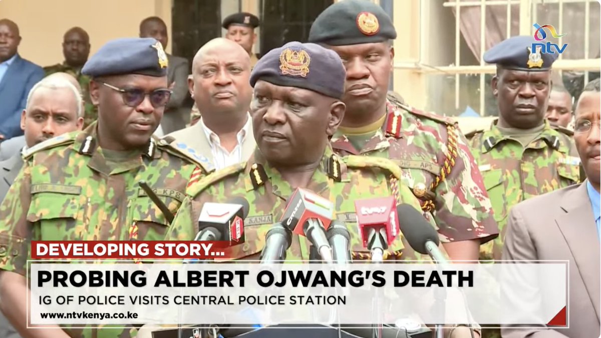 ntvkenya's tweet photo. Kanja: Albert Ojwang was arrested for tarnishing DIG Eliud Lagat's name

https://t.co/9UxYNN9THj https://t.co/eJjjzYyDrA