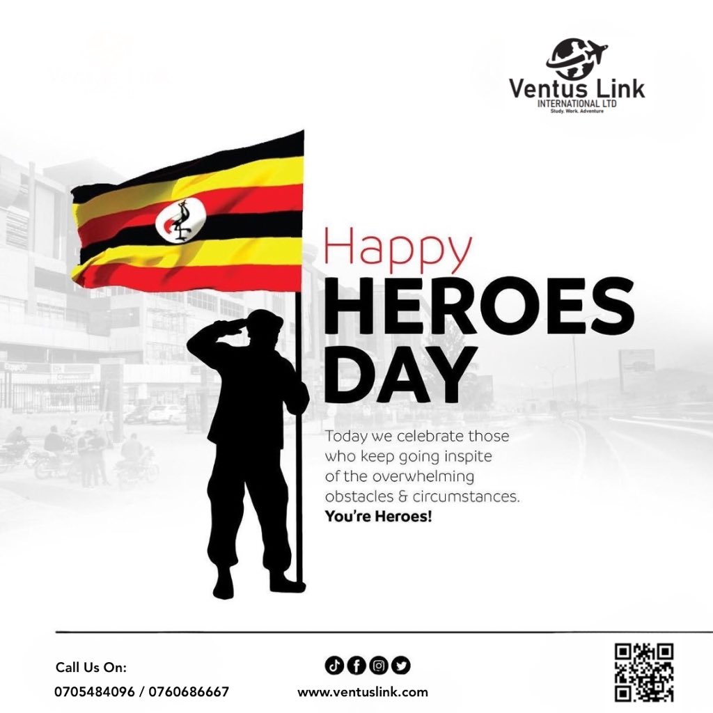 Happy Heroes Day! 🙏💪 Today, we honor and celebrate the bravery, sacrifices, and contributions of our heroes. 🇺🇬 

#HeroesDay25 #HeroesDay2025 #HeroesDayUG #Uganda