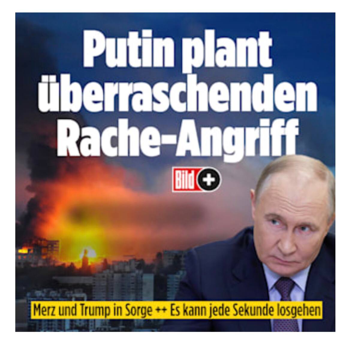 Und weil er einen (Naturgemäß sehr) geheimen "Überraschungs-Angriff"  plant…

Verrät er diesen an die Bildzeitung? Und kündigt ihn an usw?🤦‍♂️