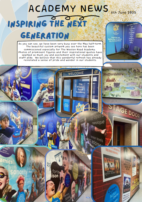 Let's catch up! Enjoy the Academy News 6/6/25.
westonroad.staffs.sch.uk/docs/News_Tab/…