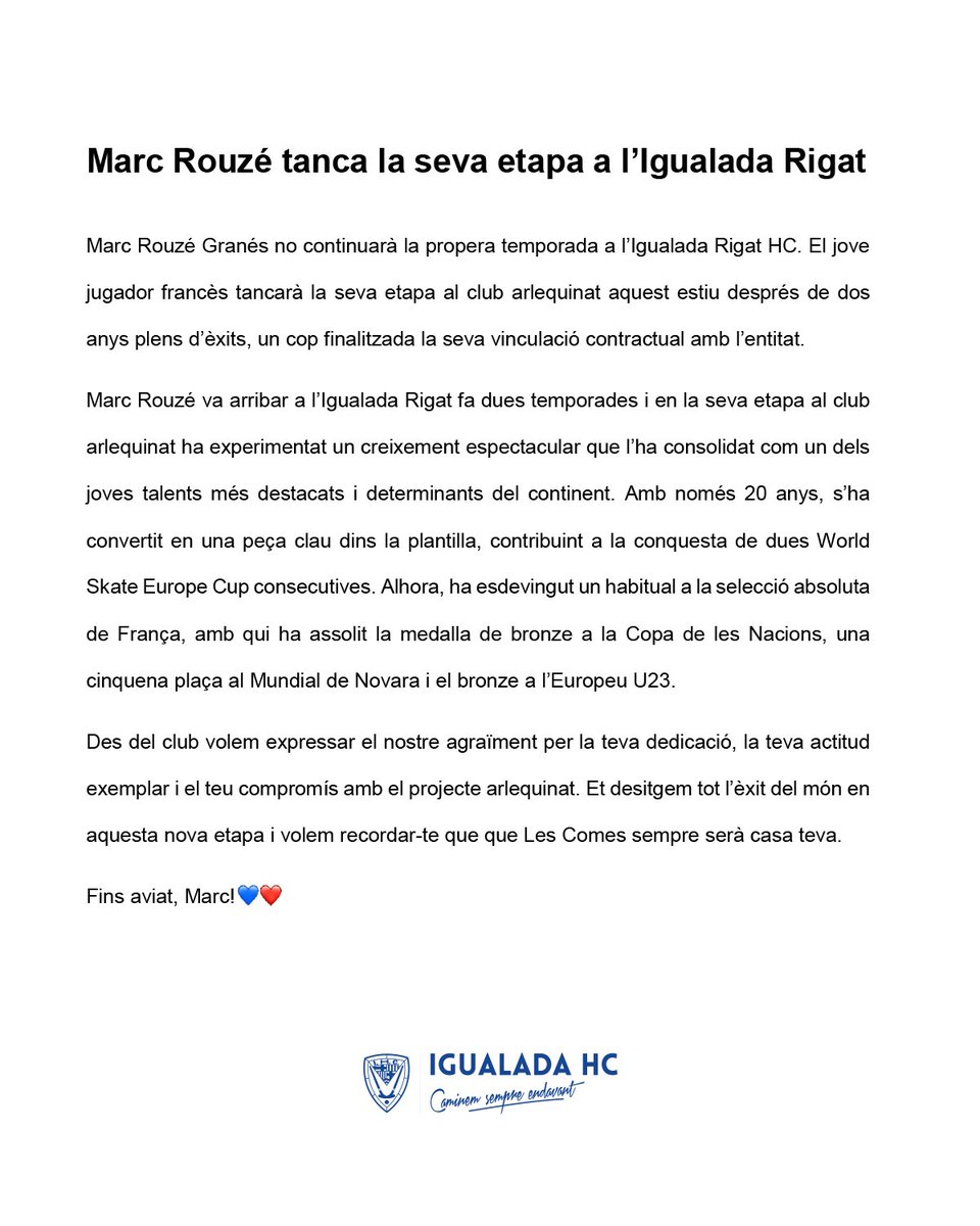 Igualada Hoquei Club tweet media