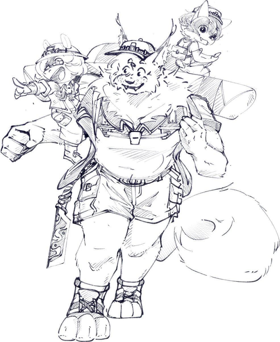 Big goofy cat, but in made in abyss