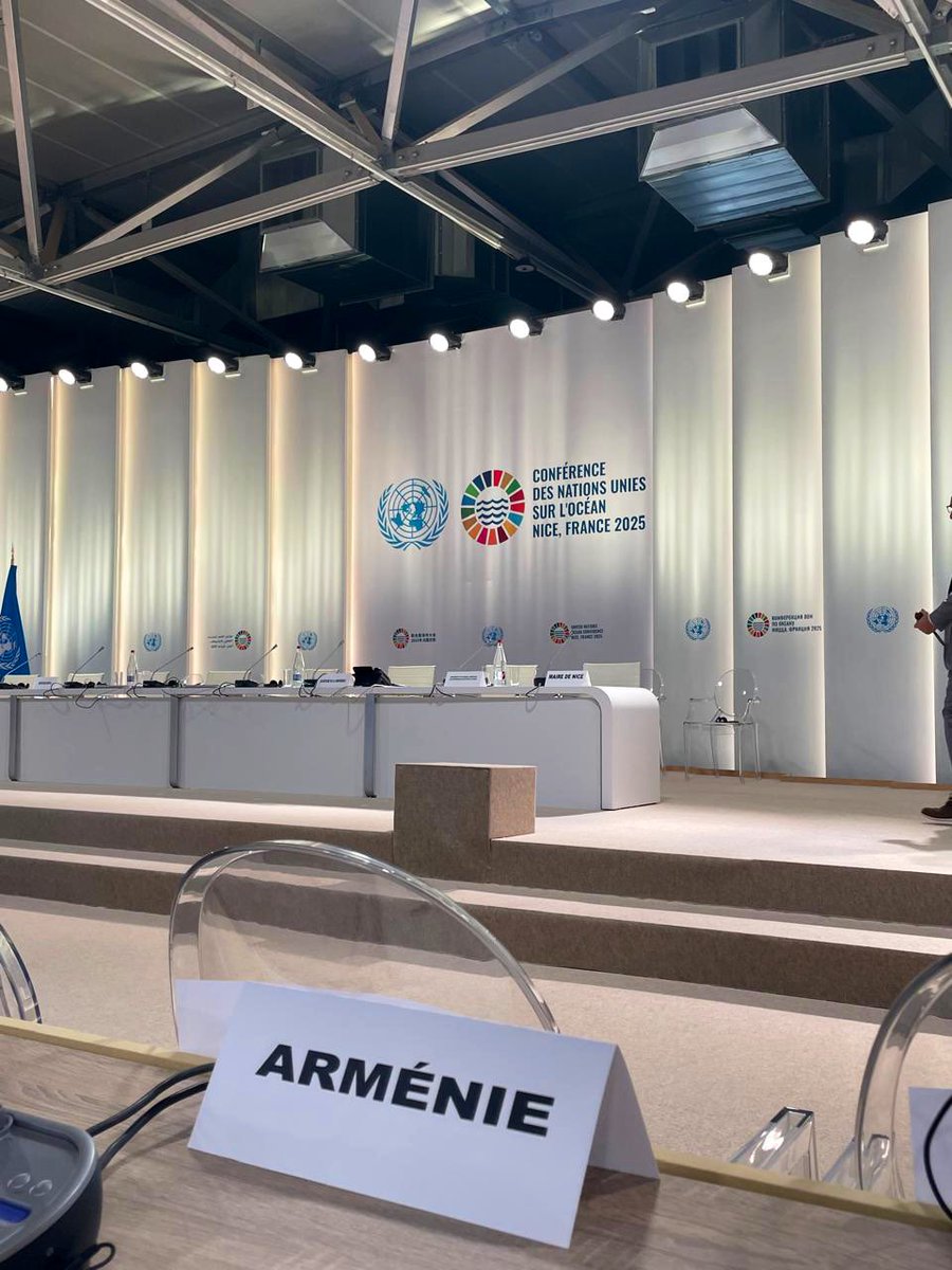 🇦🇲 Honoured to be elected Vice-President of 2025 UN Ocean Conference in Nice by acclamation. From mountains to ocean, ecosystems are interconnected. As host of #COP17, #Armenia commits to advancing integrated environmental solutions. 🇦🇲🌊🏔 #SDG14 #UNOC3