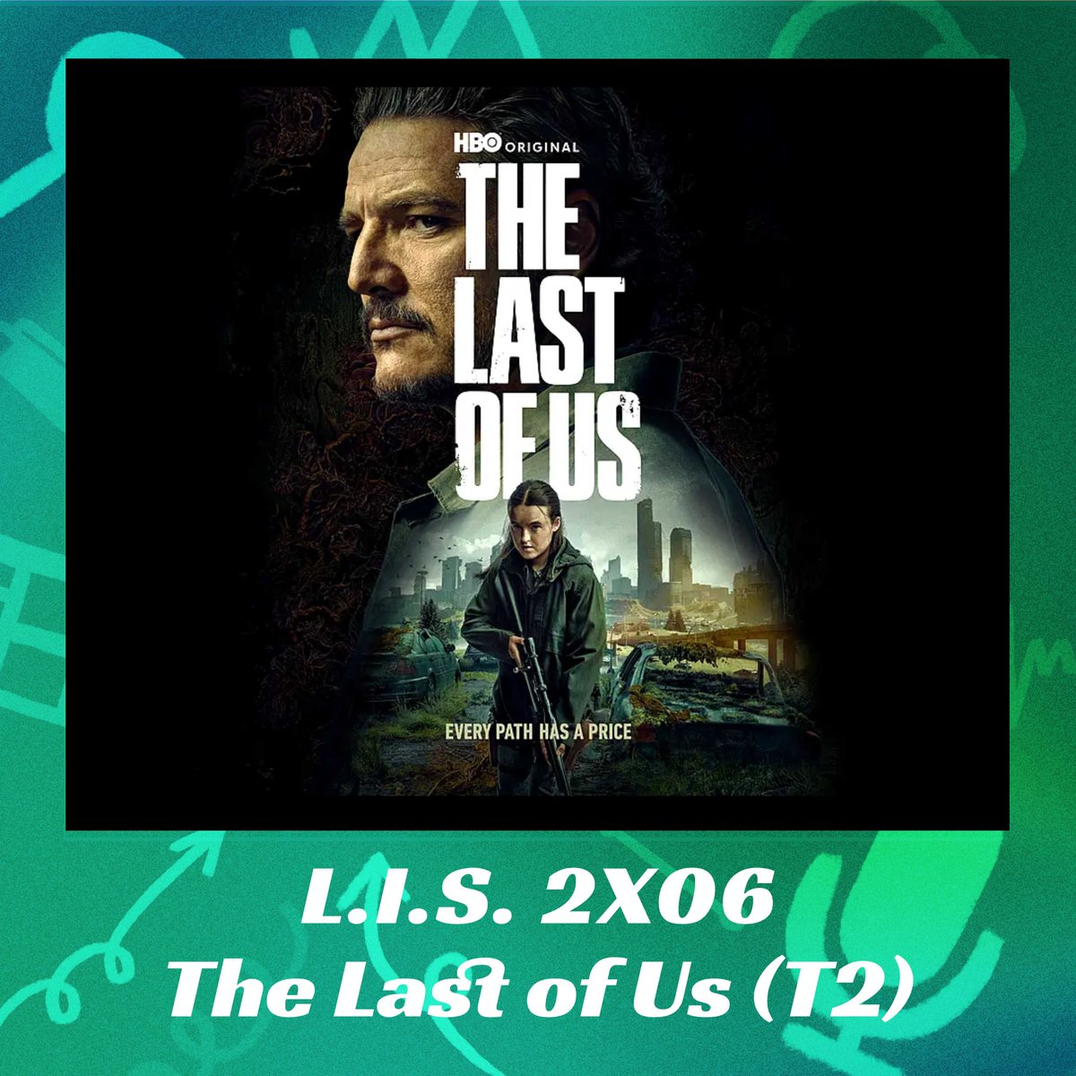 📢 ¡NUEVO EPISODIO!

LIS 2X06 - #TheLastOfUs 🧟🍄

Analizamos la 2ª temporada de la magnífica serie que adapta el videojuego del mismo nombre: The Last os Us.

Para este viaje nos acompañó la escritora de «Universos cercanos» Celia Cuenca.

Escúchalo 🎧 open.spotify.com/episode/2ncX1K…