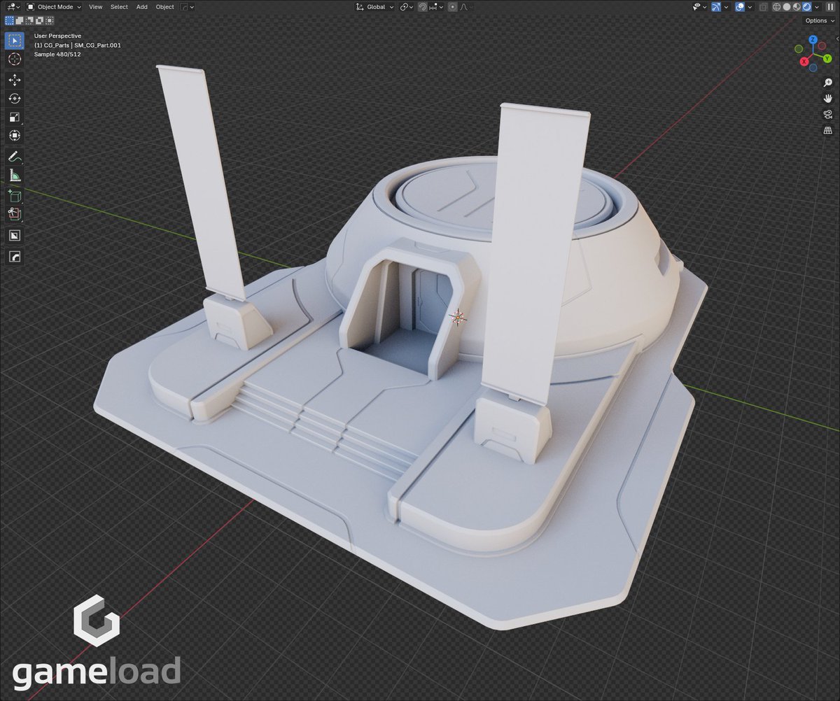 Abaj13's tweet image. Another day, another model - today I'm working on some technical aspects (mostly related to topology optimizations) of Capitol Guestroom - one of the buildings you will find in the upcoming #TerraStorm by @GameLoadStudio.