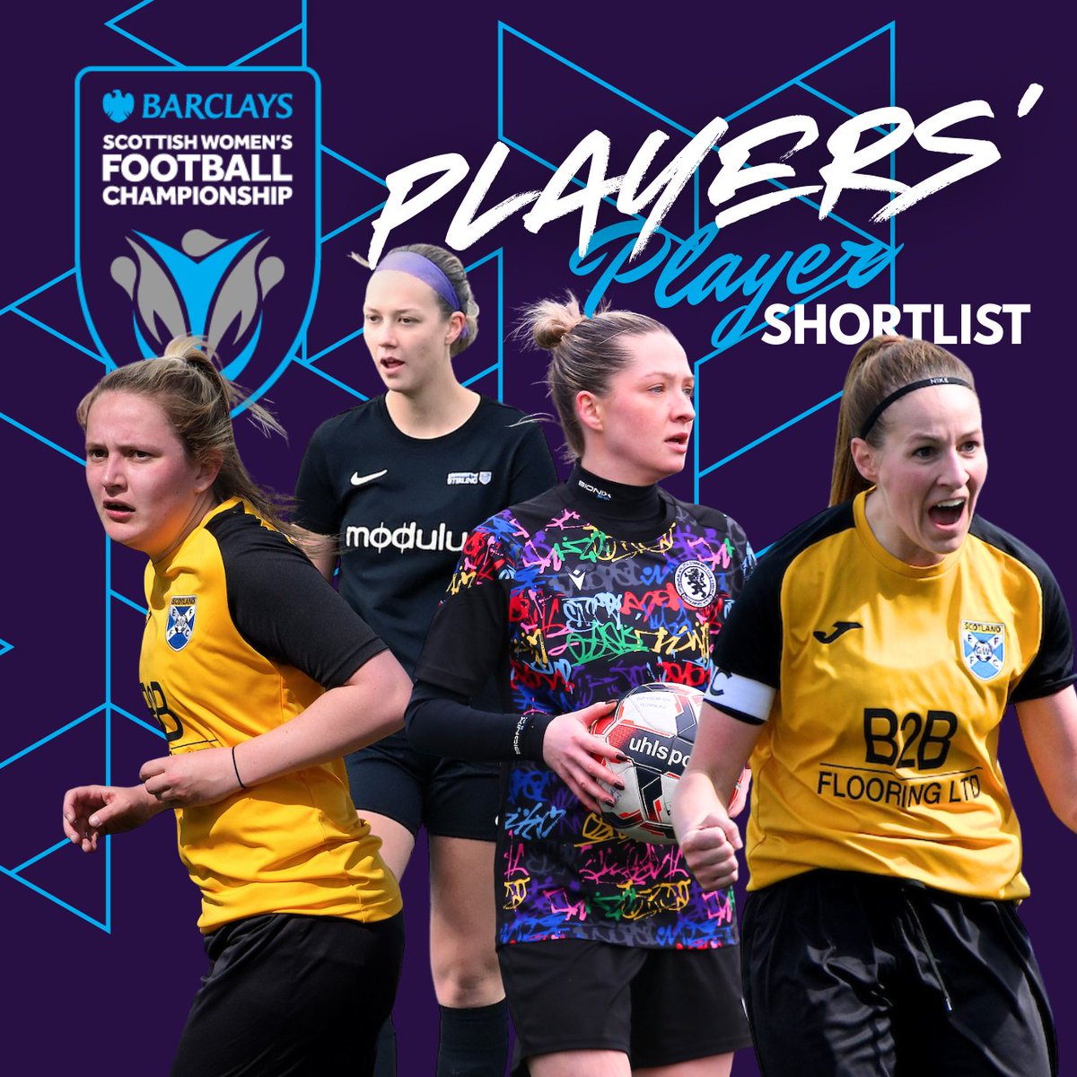 PLAYERS' PLAYER SHORTLISTS

The players have been nominating their Player's Player of the Season for 24/25, and here is the shortlists! 

Congratulations to:
Lucy Jackman
Teri Skivington
Fern Newbigging 
Katie Hassett 

Ballots for the final vote will be going out to clubs soon!