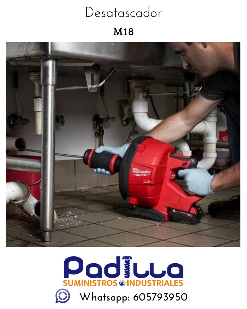 padillacampillo's tweet image. 🚧 Poder, control y tecnología a otro nivel.
El Desatascador M18 FUEL™ de MILWAUKEE® lo tiene todo:

📱  Consultas o pedidos: 605 79 39 50
.
#Ferreteria #Campillos #M18Fuel #DesatascadorProfesional #PotenciaSinIgual #HerramientasIndustriales