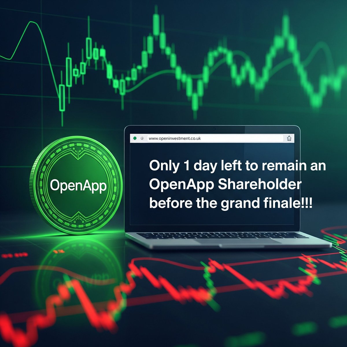 ⏰ ATTENTION! Only one day separates us from the grand finale of OpenApp! This is your last moment to become a shareholder and influence our future. Don't put it off - join today! #OpenApp #InvestSmart #GrandFinale #ICP