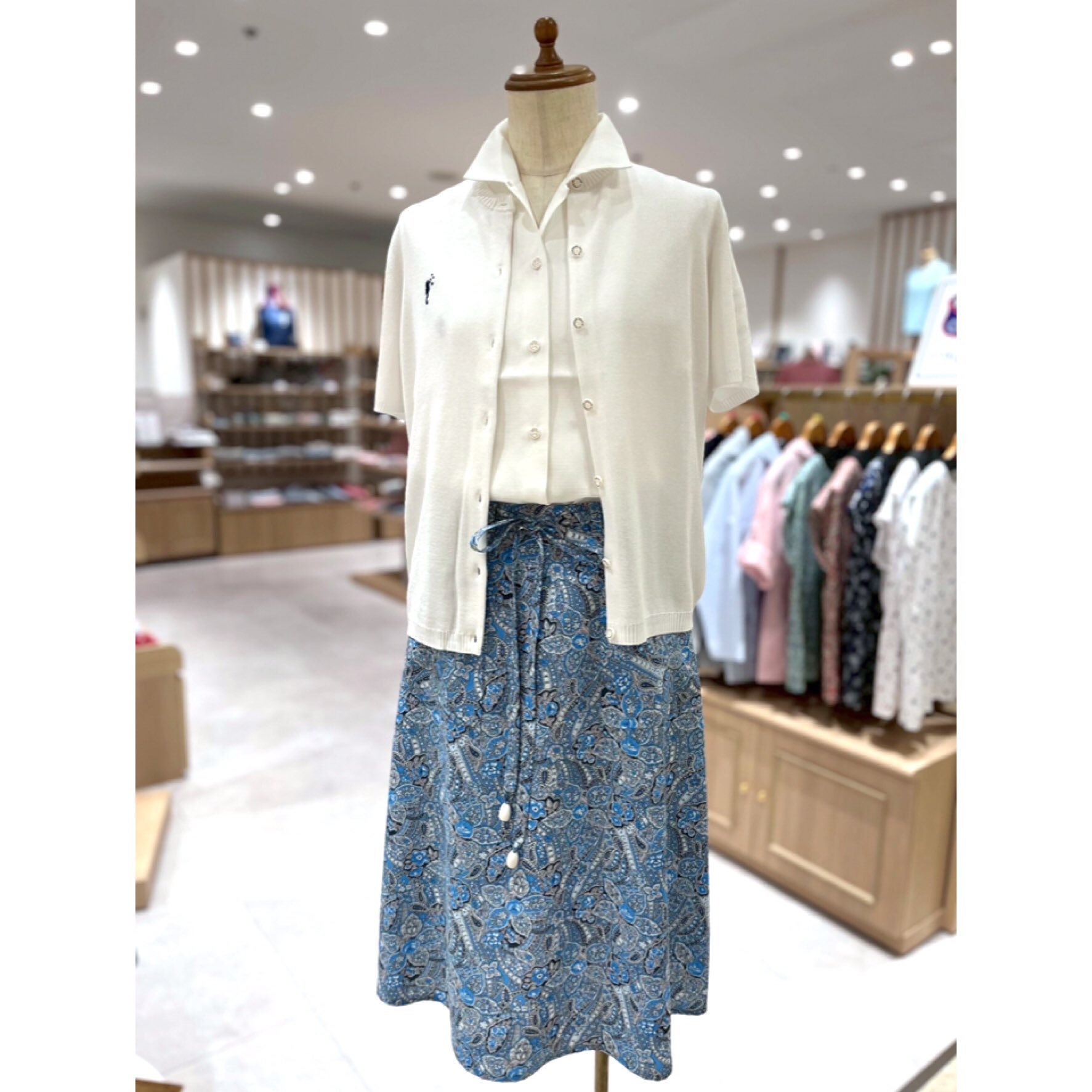 横浜元町フクゾー ひも巻きスカート フクゾー ひも巻きスカート M 横浜