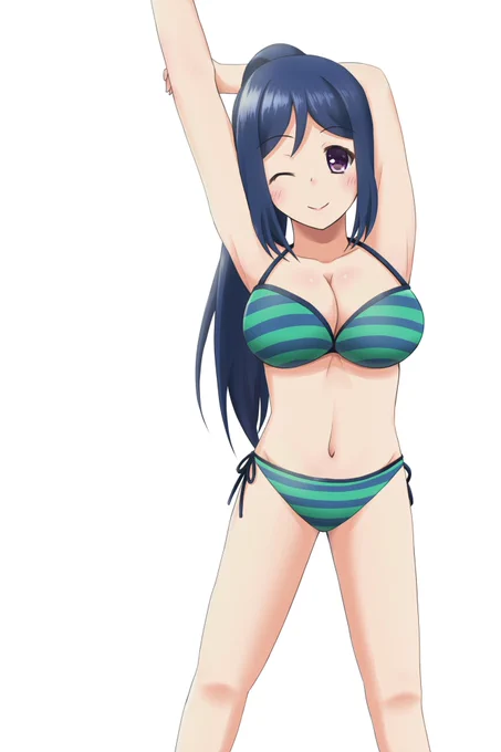 #このタグを見た人はポニーテールの画像を貼る 下ろした髪が好きすぎて結んだ髪型はあまり描いてない。