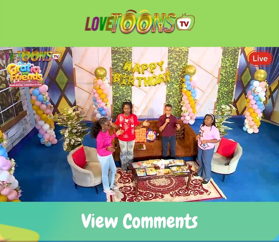 Lovetoons4kids's tweet photo. STILL SHOWING ON LOVETOONS TV!
πππΌπππΌ πΌππΏ ππππππΏπ ππππ (ππππ½πΌπ π½πππππΏπΌπ πΎππππ½ππΌππππ πππ πππΏπ)
Streaming live on π¬π¬π¬.π‘π€π«ππ©π€π€π£π¨.π©π«
#GratiaAndFriends
#Lovetoonstv
#CelebrationTime
#GAFL
#Lovetoons https://t.co/Mod7R6lfiy