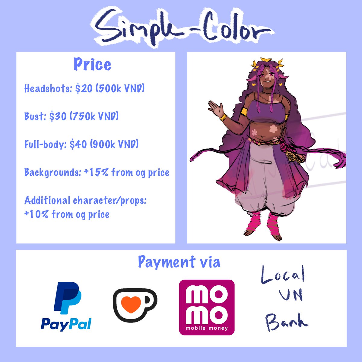 jjcato_'s tweet image. My commissions are officially open!! I will have limited slots of 10, so they will be available on a first-come, first-served basis.
DM if interested!
RTs are highly appreciated!!!
ko-fi.com/jjcato