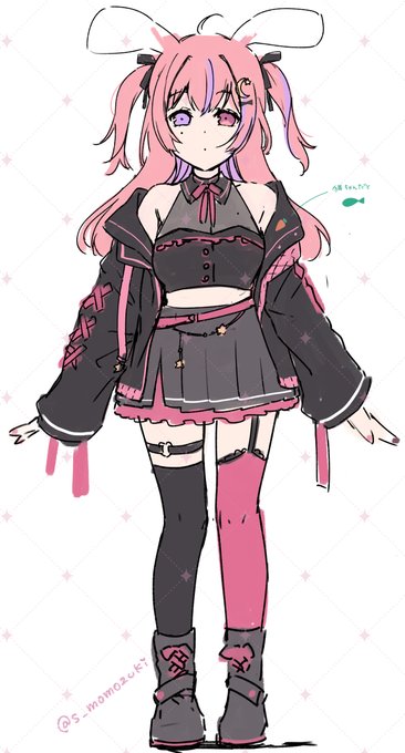 気まぐれにLive2dを作ってみてます🐰❤🖤
かわいくなぁれ～～!✨
#ラフ置き場 