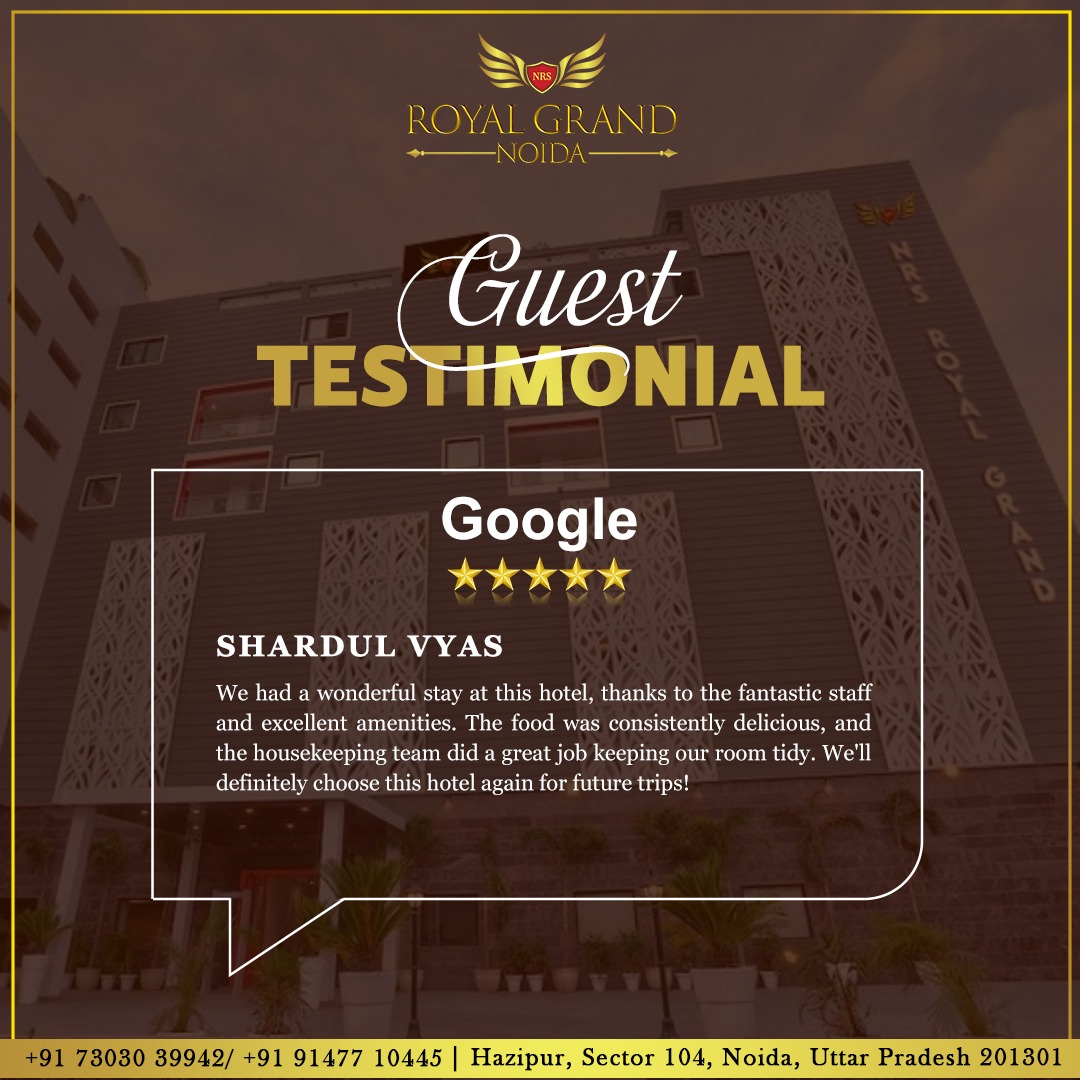 group_nrs's tweet photo. Real Stories. Genuine Smiles.
At NRS Royal Grand, your comfort is our pride.
Thank you for the love and unforgettable reviews!

#NRSRoyalGrand #GuestExperience #LovedByGuests #TestimonialHighlight #ComfortMeetsLuxury https://t.co/seTiUDDsnN