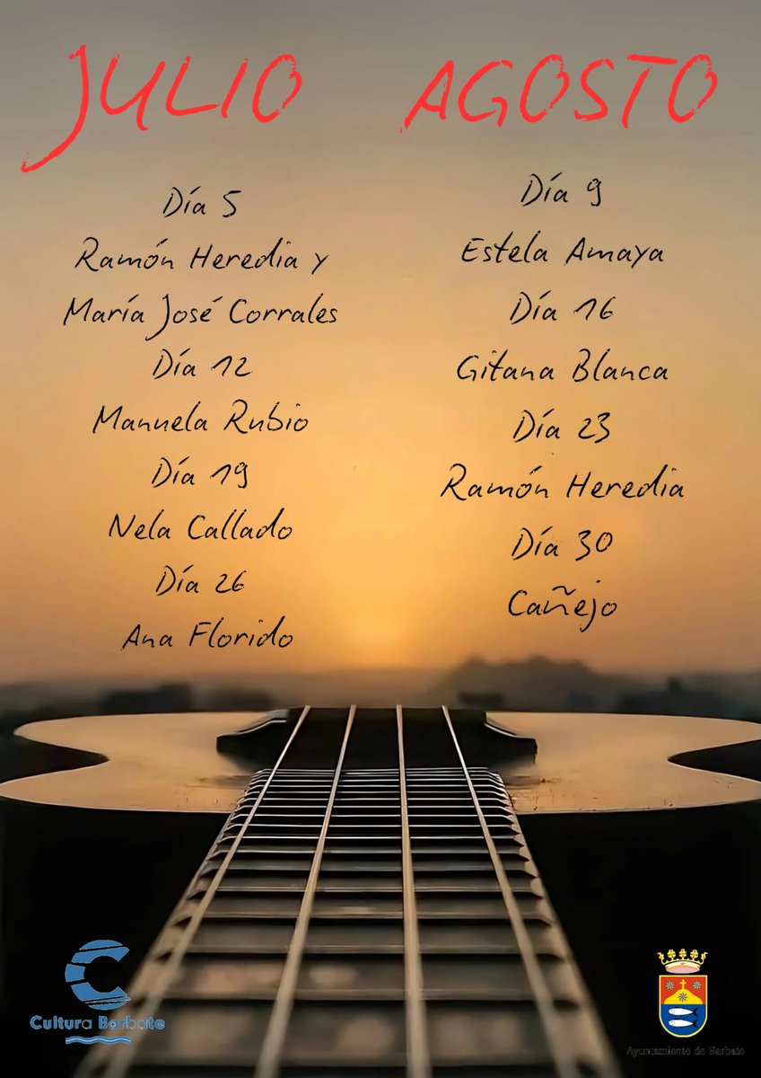 Vuelve los Sábados Flamencos, al verano de nuestro pueblo. Los meses de julio y agosto en la Plaza del Faro a las 22:00h