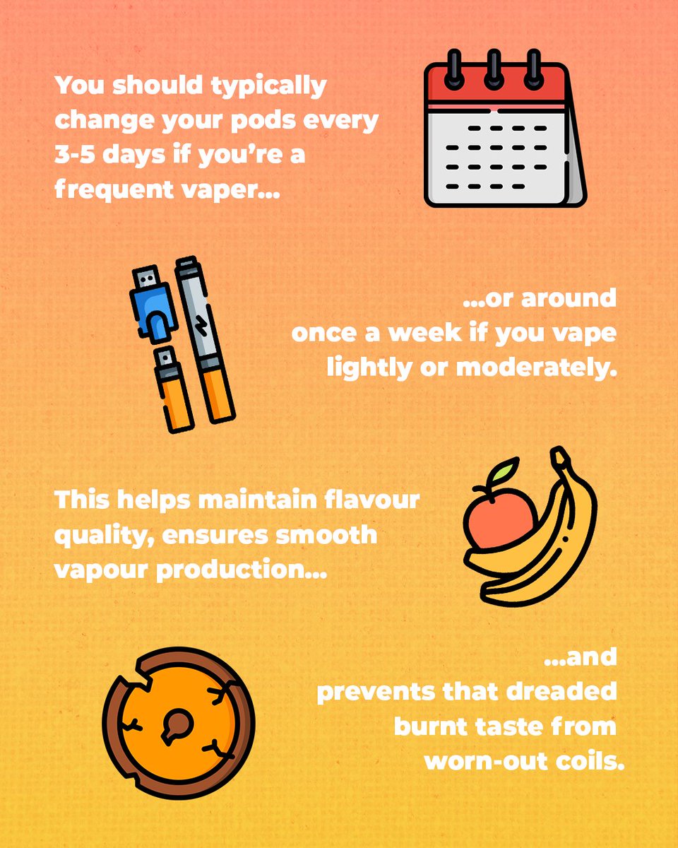 How often do you change your pods?🤨🤔