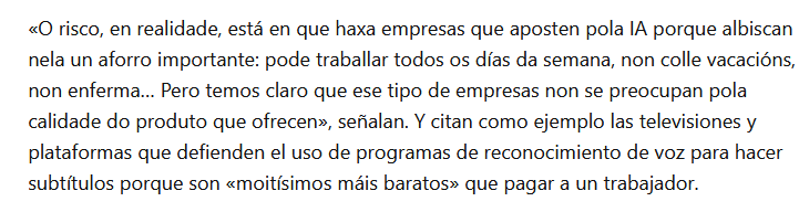 agpti's tweet photo. 📝 O @Farodevigo entrevistou a nosa presidenta @BeaFarinhas para coñeceren de primeira man a nosa opinión sobre o uso da IA no ámbito profesional da tradución. https://t.co/Z3OSaSMHwi
