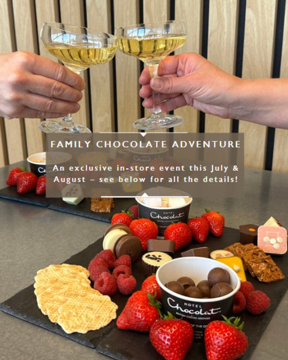 Learn to create a ‘chocuterie’ board, get creative at our ice cream sundae station, sip iced drinks, and take home a gift, alongside 10% off any purchase. 

Book now to secure your place at one of our café stores, via the link in our bio. 💫