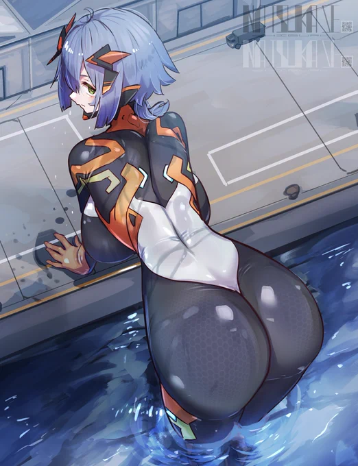 最近暑いですよね という事で海で任務のコロサスちゃん