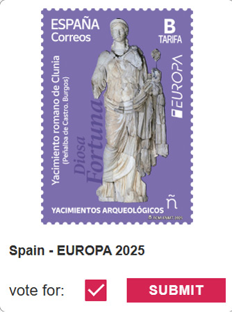 📬 Correos presenta un sello dedicado a Clunia en el concurso europeo de PostEurop.

La diosa Fortuna del teatro romano de Peñalba de Castro representa a España. 🇪🇸✨

🔗 Más info: arandahoy.com/0609/la-diosa-…
#Clunia #Filatelia #PostEurop2025 #Burgos