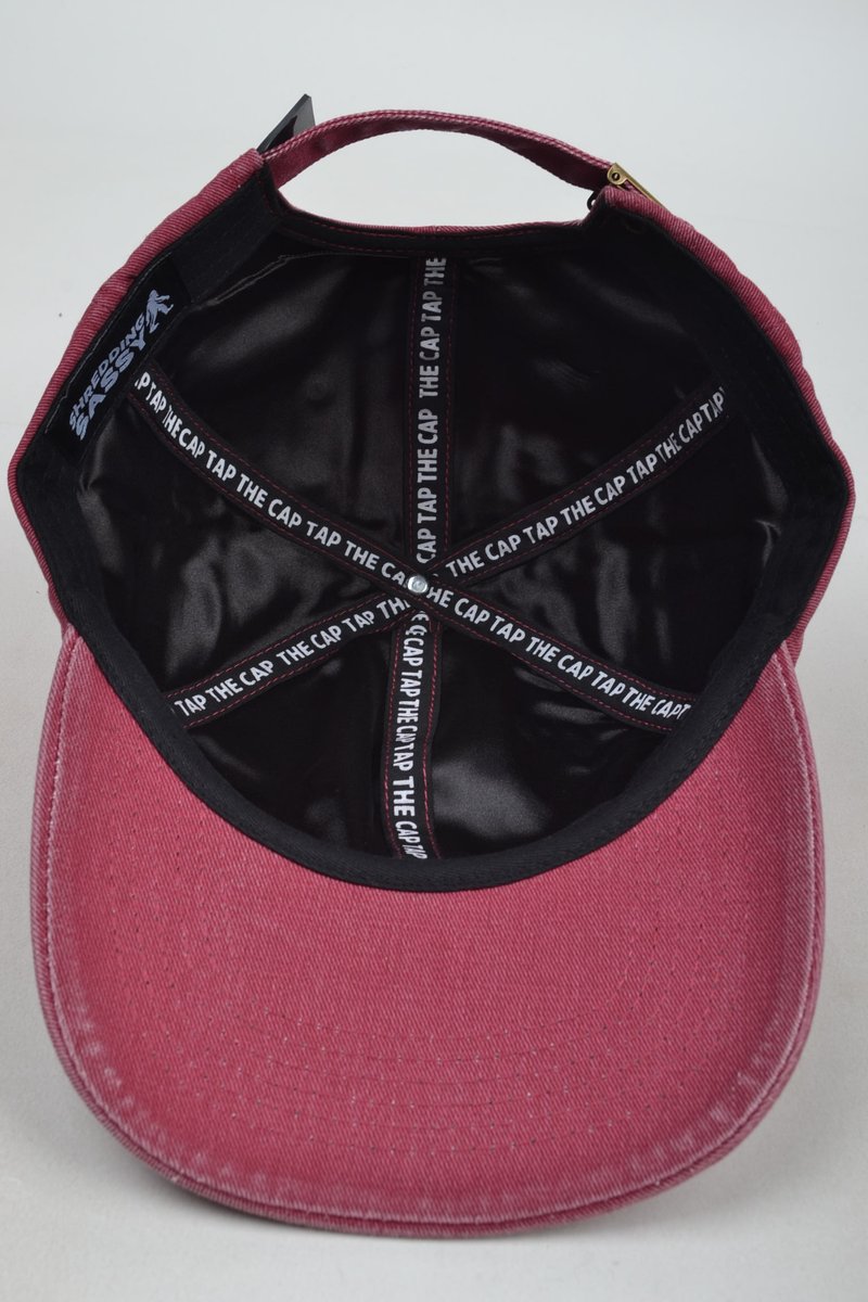 new dad cap colorway just landed, washed burgundy base with white embroidery + shaka accent 🤙

same 6-panel fit, same premium build, this one came out real clean!