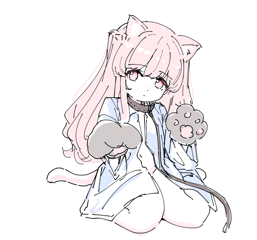 琴葉茜 「ふわふわねこちゃんかわいいね」|もも・ぽ・わ～むのイラスト