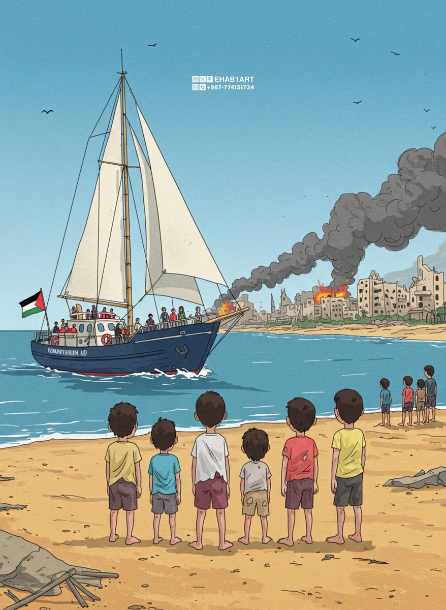 Sanki bir halkın tüm özgürlük umutları
Başka bir baharda filizlenir ve arda kalır. 
#MadleenToGaza #Madleen