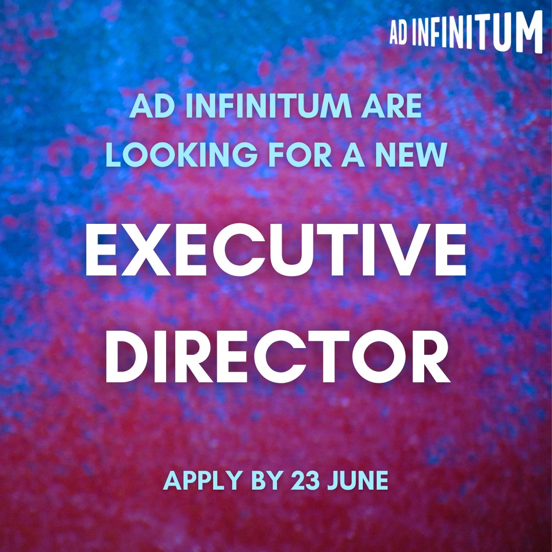 Arts Council England, South West (@ace_southwest) on Twitter photo New job opportunity in #Bristol:
Could you be NPO Ad Infinitum (<a href="/TheatreAdInf/">Ad Infinitum</a>)'s new Executive Director?
๐ญ The acclaimed touring theatre company works with artists and communities to create transformative theatre across the globe.
Apply now: bit.ly/45NS3Xc #ArtsJobs New job opportunity in #Bristol:
Could you be NPO Ad Infinitum (<a href="/TheatreAdInf/">Ad Infinitum</a>)'s new Executive Director?
๐ญ The acclaimed touring theatre company works with artists and communities to create transformative theatre across the globe.
Apply now: bit.ly/45NS3Xc #ArtsJobs