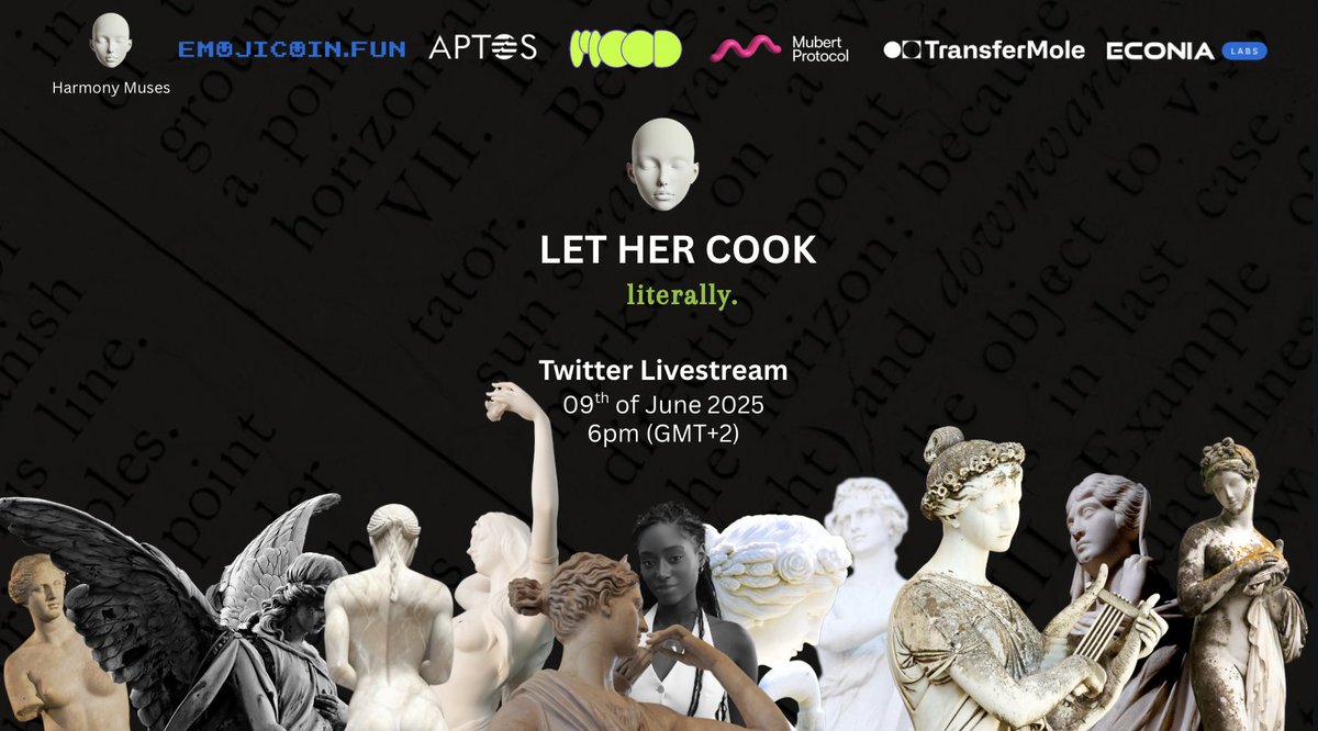Behind every successful protocol, 
there’s a muse they underestimated.

The boyzzz said, "let her cook", so that's what muses do!

🍃Join the Muses for the topic 🍃
"LET HER COOK -  literally."

Muse Monday 
09th of June 2025
6pm (GMT+2) 

Live on X streamed with: 
<a href="/Lin_DAO_/">Linda</a>,