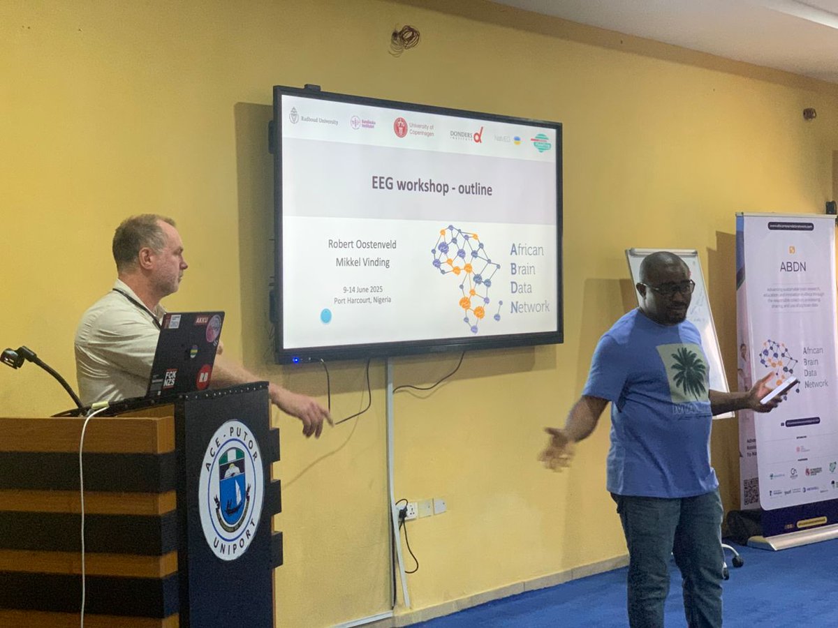 AFRICAN_BDN's tweet image. Day 1 EEG Workshop
We’re excited to kick off our EEG Workshop - diving into brainwaves, neurotech, and hands-on learning! 🧠⚡️
#EEG #braindata #africanresearch