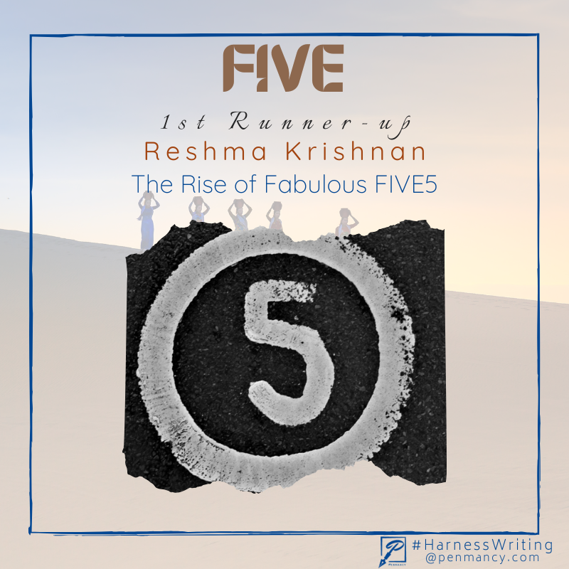 penmancy's tweet image. #HarnessWriting: #Five: Results

Let's congratulate:
🥉: Quiet Exit by Sheela Iyer
🥈: The Rise of Fabulous FIVE5 by Reshma Krishnan
🥇: Draupadi's Tale : A Life In Five Acts by Harshita Nanda

#writingprompt: penmancy.com/five/

Next prompt up. Please check the website.